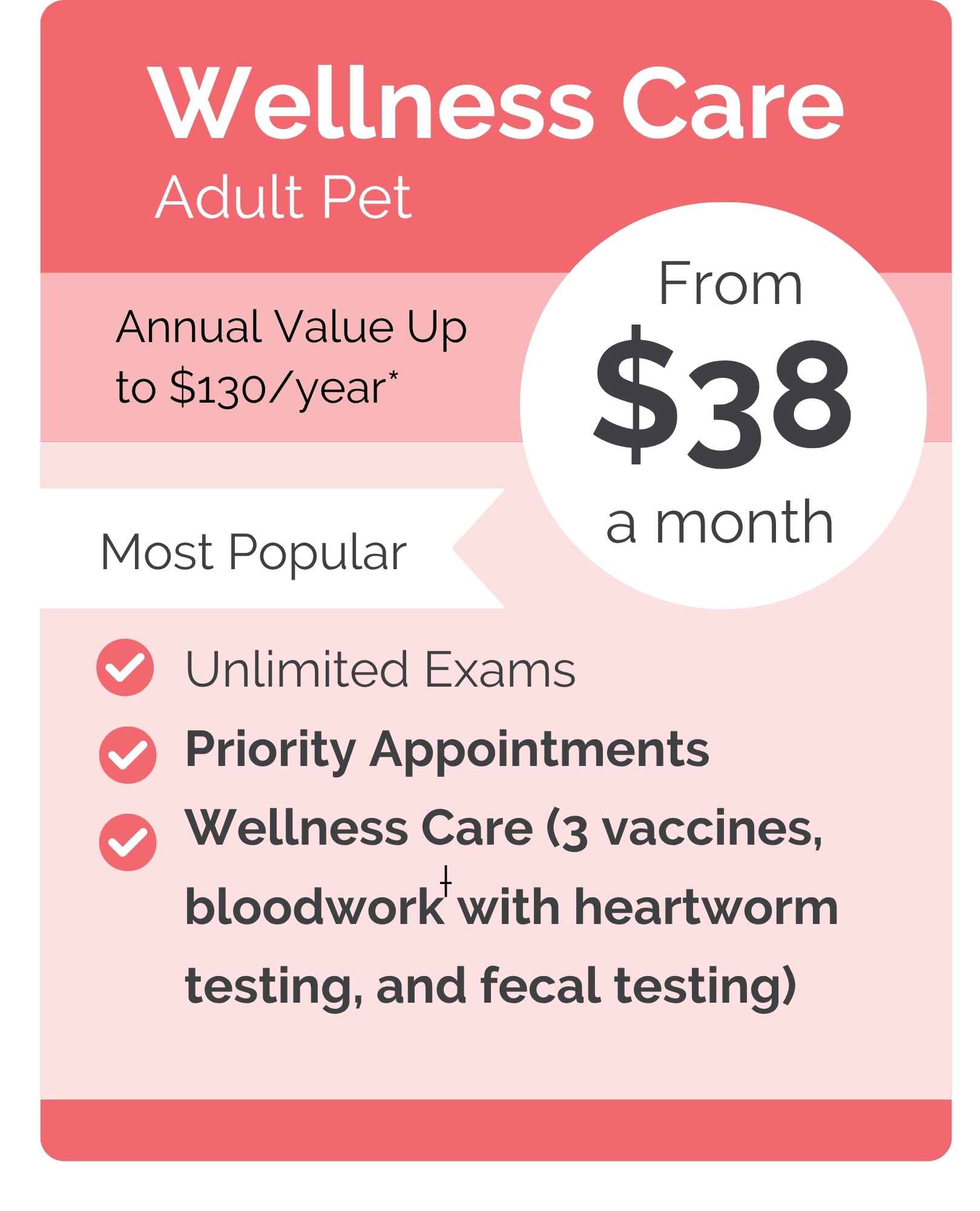 Southern Paws VIPet Plan_pricing_Wellness